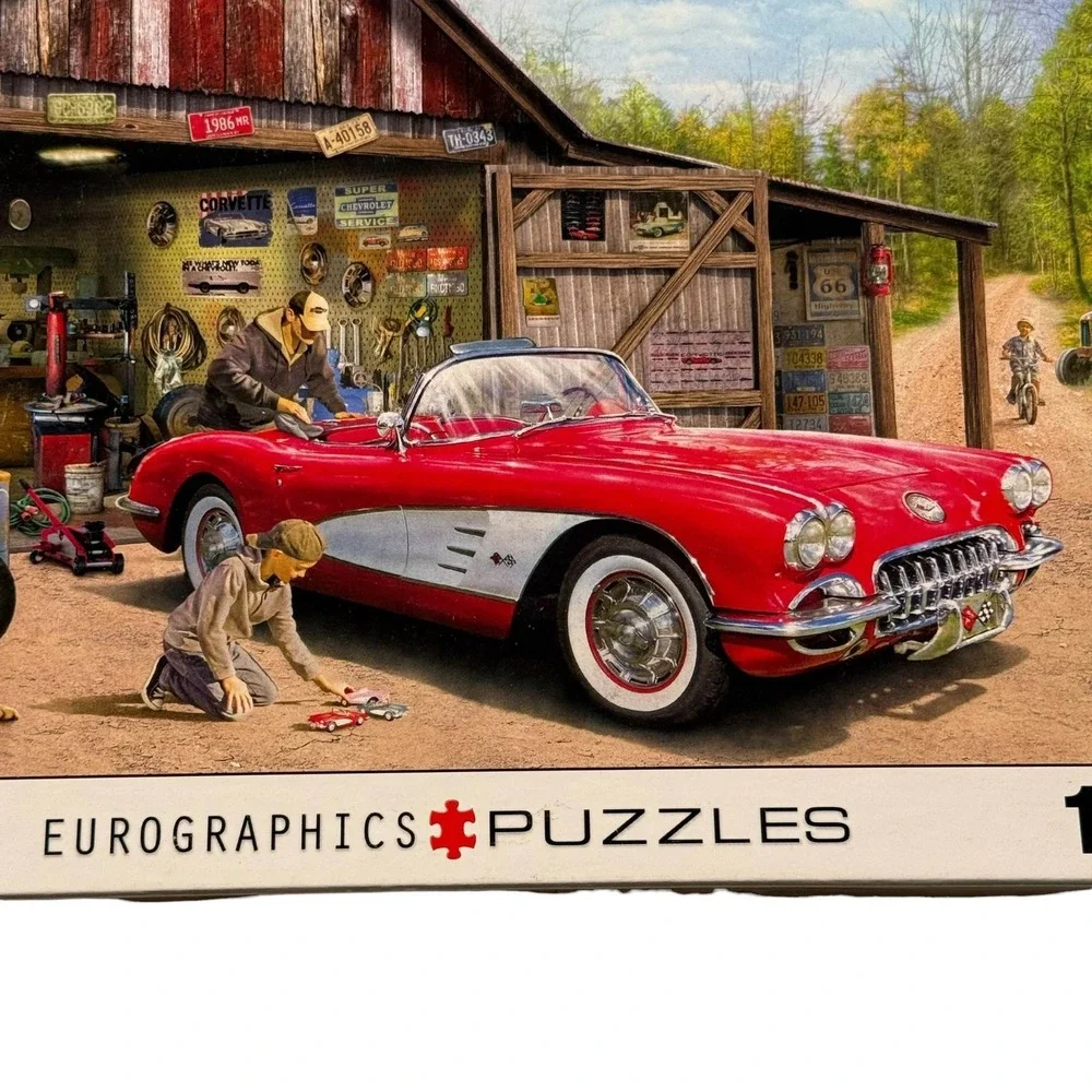 Eurographics Chevrolet Out Of Storage 1959 Corvette Car‎ 1000 Pieces Puzzle